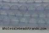 CBC451 15.5 inches 6mm round blue chalcedony beads wholesale