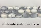CBC781 15.5 inches 18*25mm rice blue chalcedony beads