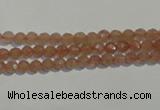 CBQ07 15.5 inches 4mm faceted round strawberry quartz beads