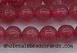 CBQ488 15.5 inches 10mm round strawberry quartz beads wholesale