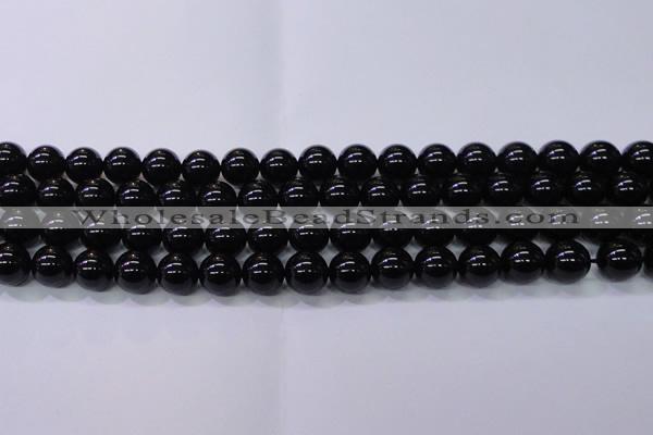 CBQ503 15.5 inches 10mm round natural black quartz beads