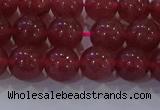 CBQ622 15.5 inches 8mm round strawberry quartz beads wholesale