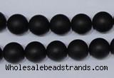 CBS04 15.5 inches 10mm round black stone beads wholesale