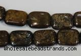 CBZ236 15.5 inches 12*16mm rectangle bronzite gemstone beads