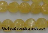 CCA28 15.5 inches 8mm flat round calcite gemstone beads wholesale