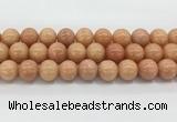 CCA520 15.5 inches 18mm round peach calcite gemstone beads wholesale