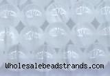 CCA540 15 inches 6mm round white calcite beads
