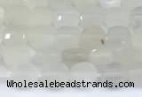 CCB1131 15 inches 4mm faceted coin white moonstone beads