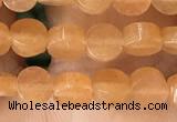 CCB512 15.5 inches 4mm coin red aventurine beads wholesale