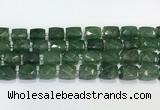 CCB890 11*15mm-12*16mm faceted cuboid strawberry quartz  beads wholesale