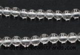 CCC201 15.5 inches 6mm round grade AB natural white crystal beads
