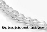 CCC35 15.5 inches 4mm round white crystal beads Wholesale