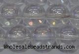 CCC402 15.5 inches 8mm round AB-color white crystal beads