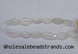 CCC755 15.5 inches 18*25mm - 25*35mm freeform white crystal beads