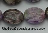 CCG105 15.5 inches 18*20mm oval charoite gemstone beads