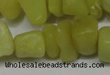 CCH273 34 inches 8*12mm olive jade chips gemstone beads wholesale