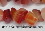 CCH303 34 inches 8*12mm red agate chips gemstone beads wholesale