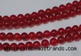 CCN05 15.5 inches 4mm round candy jade beads wholesale