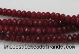CCN1351 15.5 inches 3*5mm faceted rondelle candy jade beads