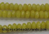 CCN1393 15.5 inches 5*8mm faceted rondelle candy jade beads