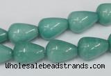 CCN141 15.5 inches 10*14mm teardrop candy jade beads wholesale