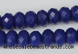 CCN155 15.5 inches 8*12mm faceted rondelle candy jade beads
