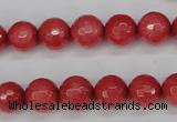 CCN1843 15 inches 10mm faceted round candy jade beads wholesale