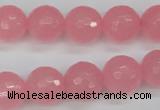 CCN1854 15 inches 12mm faceted round candy jade beads wholesale