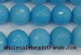 CCN1875 15 inches 14mm faceted round candy jade beads wholesale