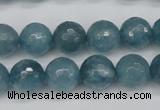 CCN1914 15 inches 12mm faceted round candy jade beads wholesale