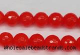 CCN1953 15 inches 10mm faceted round candy jade beads wholesale