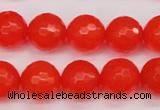 CCN1955 15 inches 14mm faceted round candy jade beads wholesale
