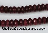 CCN1990 15 inches 5*8mm faceted rondelle candy jade beads wholesale
