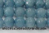 CCN2019 15 inches 12mm faceted round candy jade beads wholesale