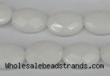 CCN2200 15.5 inches 13*18mm faceted oval candy jade beads