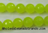 CCN2265 15.5 inches 12mm faceted round candy jade beads wholesale