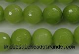 CCN2275 15.5 inches 14mm faceted round candy jade beads wholesale