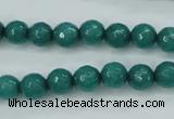 CCN2280 15.5 inches 8mm faceted round candy jade beads wholesale