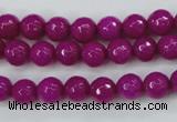 CCN2295 15.5 inches 8mm faceted round candy jade beads wholesale