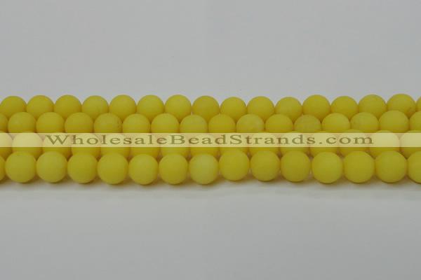 CCN2408 15.5 inches 4mm round matte candy jade beads wholesale