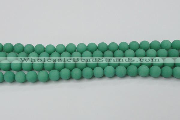 CCN2430 15.5 inches 6mm round matte candy jade beads wholesale
