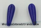 CCN2740 Top-drilled 10*30mm teardrop candy jade beads wholesale