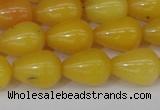 CCN3760 15.5 inches 10*14mm teardrop candy jade beads wholesale