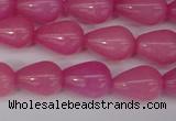 CCN3765 15.5 inches 10*14mm teardrop candy jade beads wholesale