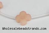 CCN3945 15.5 inches 15mm carved flower candy jade beads wholesale
