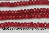 CCN4103 15.5 inches 2*4mm faceted rondelle candy jade beads