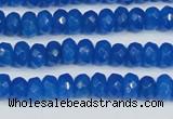 CCN4135 15.5 inches 4*6mm faceted rondelle candy jade beads