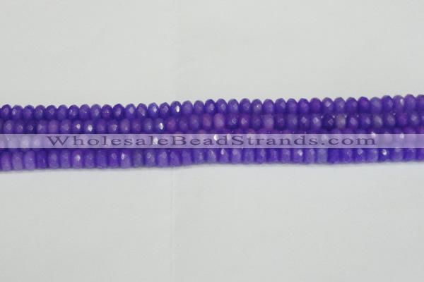 CCN4163 15.5 inches 5*8mm faceted rondelle candy jade beads