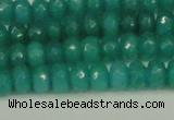 CCN4169 15.5 inches 5*8mm faceted rondelle candy jade beads