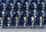 CCN4630 15.5 inches 6mm round candy jade with rhinestone beads